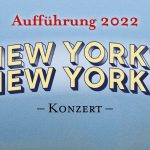 New York? New York! Banner für das Nachholkonzert des Zenngrundorchesters Veitsbronn im April 2022.